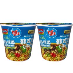 营多 韩式辣蘑菇汤面 71g*2杯