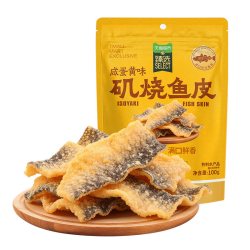 自然派 咸蛋黄味 鱼皮零食