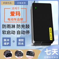 卓盛 爱玛两个灯 电动车充电器 防水 60V12AH T型通用