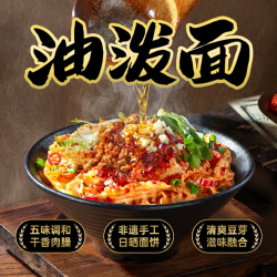 有你一面 新疆大盘鸡拌面2袋油泼面2袋裤带面干面条400g