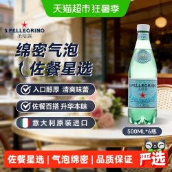 圣培露 SANPELLEGRINO 圣培露 气泡矿泉水 500ml*6瓶