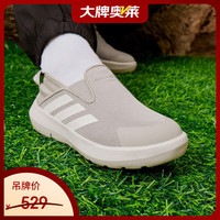 adidas 儿童BOAT SLIP-ON 户外一脚蹬运动鞋JS1429 浅棕色    32
