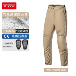MOTOWOLF 冬季摩托车骑行服摩旅上衣骑士装备防摔保暖外套机车羽绒服