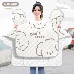 浪漫美西 电动车挡风被冬季加绒加厚电瓶摩托车防水防风罩四季通用新款2025
