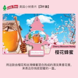 Little Trees 香片-3片装 汽车香片 樱花蜂蜜