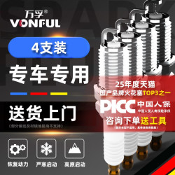 万孚 汽车双铱金火花塞原厂适配卡罗拉轩逸朗逸福克斯飞度英朗凯越悦动