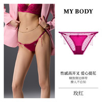 88VIP：MY BODY 性感细带迷你高开叉爱心提花三角裤 WN2412044
