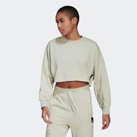 adidas 春秋季女款短款舒适透气运动休闲圆领卫衣