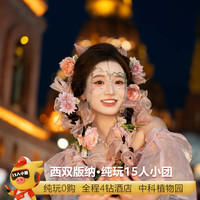 15人纯玩0自费|云南西双版纳5天4晚跟团旅游热带植物园星光夜市