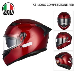 AGV 全盔K3摩托车头盔男女机车跑盔双镜片大尾翼四季防雾官方旗舰