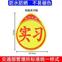 昊牛 卡通搞笑女司机实习期车贴磁吸贴新手上路卡通贴纸汽车反光标志牌