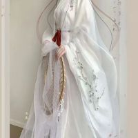 绘自然 梨花庭）汉服女绣花古装大袖直裾双层魏晋交领刺绣清冷超仙古风