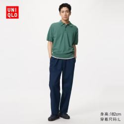 优衣库 麻混纺 男士休闲裤