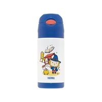 THERMOS 膳魔师 魔法师系列 FFI-403 Lion BO 儿童吸管保温杯 360ml 蓝色