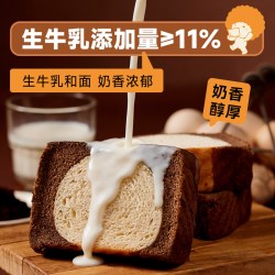 面包新语 巴斯克蛋糕吐司巧克力味早餐代餐糕点零食