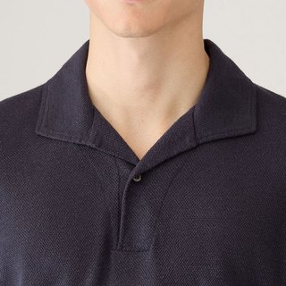SUNSPEL 男士亚麻珠地网眼Polo衫 夏季