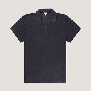 SUNSPEL 男士亚麻珠地网眼Polo衫 夏季