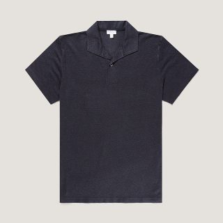 SUNSPEL 男士亚麻珠地网眼Polo衫 夏季