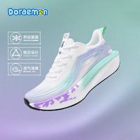 Doraemon 跑步鞋男鞋2026新款厚底耐磨碳板跑鞋透气舒适青少年运动鞋 梦幻紫 43