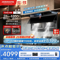 老板 至尊小黑翼D2超薄顶侧三吸抽油烟机