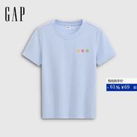Gap 彩色小熊刺绣 针织短袖T恤 858699