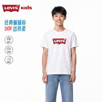 Levi's 男童纯棉短袖T恤 明亮白 110/56