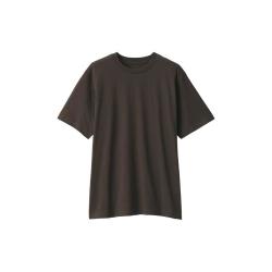 無印良品 MUJI 无印良品 天竺织圆领短袖T恤 男装