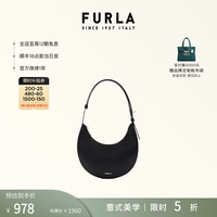 FURLA DELIZIA系列 牛皮迷你单肩包 黑色