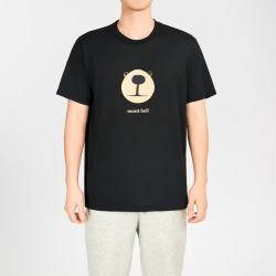 mont·bell montbell户外速干t恤男女通用夏季圆领小熊印花运动休闲短袖 1114735 BK L