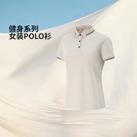 李宁 清爽短袖女士轻薄透气健身女装夏季翻领运动衣POLO衫亲肤