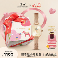 Daniel Wellington DW女表全新复古小方糖钢带石英腕表DW00100651