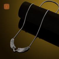 铜师傅 玺匠金铺《双扣盒子链》925银链子 简约素链项链生日礼物
