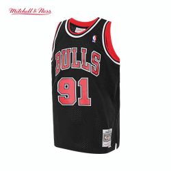 Mitchell&Ness 公牛队罗德曼97-98赛季NBA官方MN复刻91号球衣SW球迷版