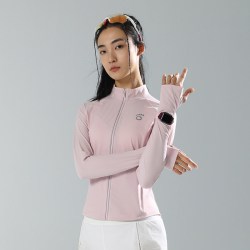 马孔多 跑步外套春夏女子针织拉链衫6.0立领修身轻薄透气高级感