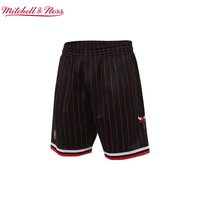 Mitchell&Ness MN公牛队96-97赛季球裤复古美式条纹舒适运动短裤球迷版情侣NBA