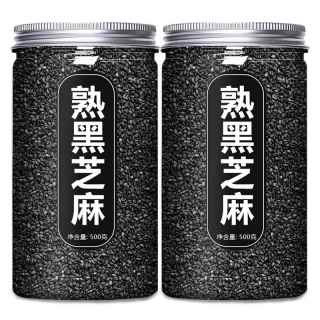 益田馨 熟黑芝麻熟白芝麻250g五谷杂粮农家自产特产粗粮即食新货优质食用