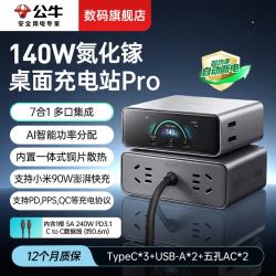 公牛 桌面充电站 AI智能匹配充电功率