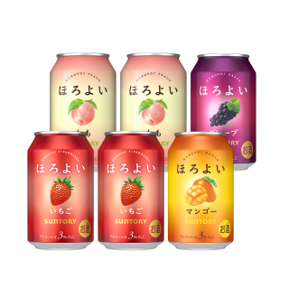今日必买：HOROYOI 预调鸡尾酒 草莓2+白桃2+葡萄1+芒果1 330ml 3度