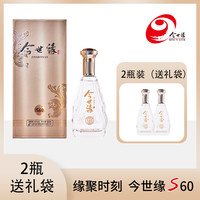 今世缘 苏超 S60 42%vol 浓香型白酒 瓶 礼袋装 500ml*2瓶