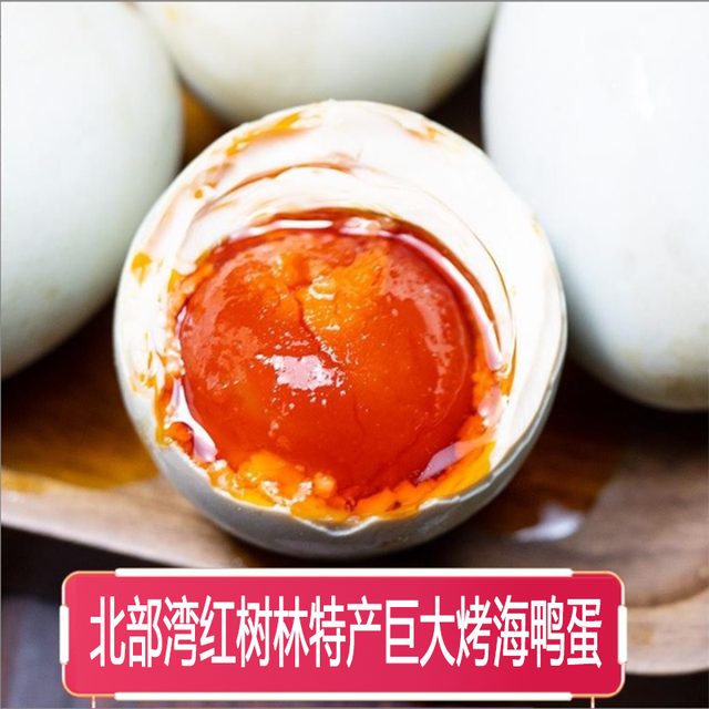 凌阿姨 烤海鸭蛋精选广西北部湾红树林特产流油烤海鸭蛋咸鸭蛋产地直发