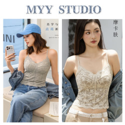 法式白色吊带2026新款蕾丝性感无袖内搭夏季背心美背女