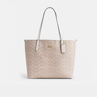 值友专享：COACH 【老花通勤】CITY33大容量托特包百搭电脑女包节日礼物 CV976