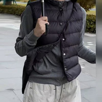 韩系时尚潮流保暖马甲棉服女冬季新款无袖宽松显瘦通勤百搭外套潮
