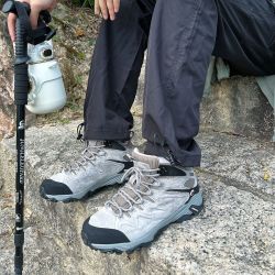 悍途 户外登山鞋防滑徒步攀岩中高帮真皮休闲男女运动越野鞋3520