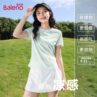 班尼路 绿凉爽上衣女款夏季新款凉感t恤学生流行休闲透气运动短袖