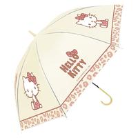 九木杂物社 三丽鸥Kitty豹纹环保半自动长柄雨伞