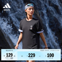adidas 纯棉上衣圆领短袖T恤男女adidas阿迪达斯官方
