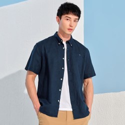 Timberland 2026春夏新款 添柏岚 Timberland 户外男轻薄透气短袖衬衫衬衣