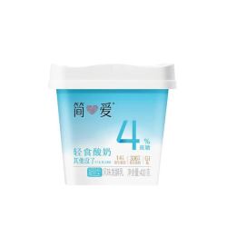 简爱 4%蔗糖 风味发酵乳DIY 大桶酸奶400g*