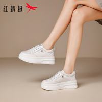 红蜻蜓 女鞋休闲运动板鞋 轻便舒适单鞋百搭厚底增高老爹鞋女士运动鞋子